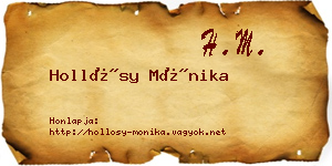 Hollósy Mónika névjegykártya